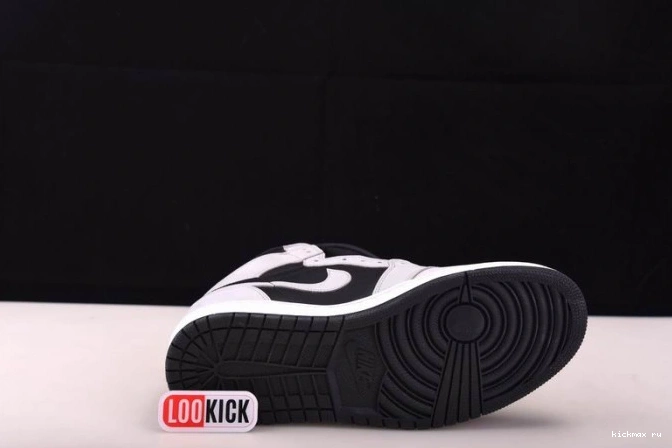Rep MAX High 1 Retro White 555088-035 Black Jordan Light Grey Smoke Air 0704